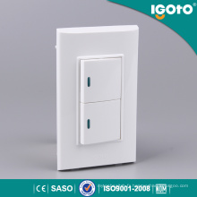 Igoto B513 Interrupteur à 2 lumières murale tactile pour système Home Home